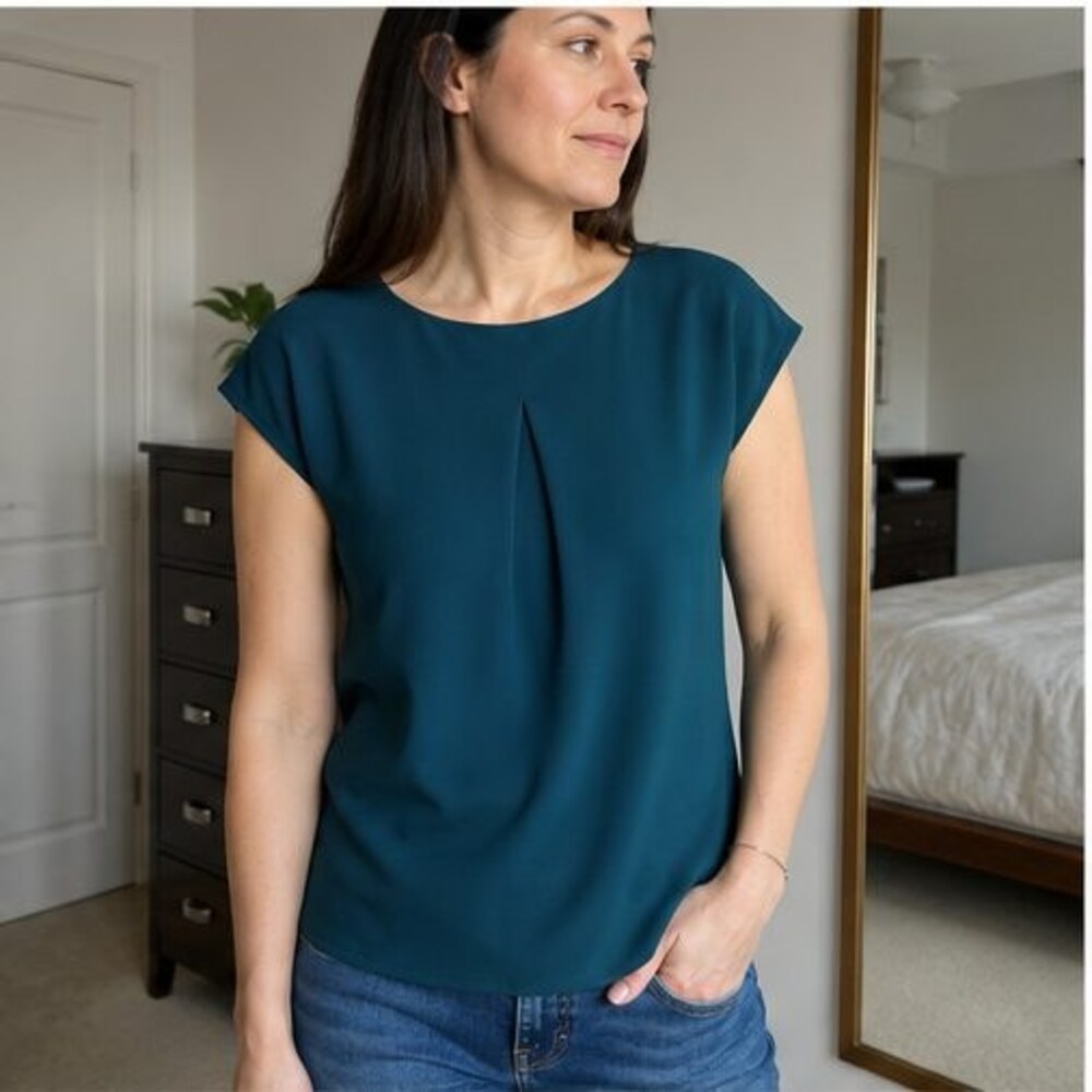 Ivory Ruffle Blouse - Picture 3 of 6